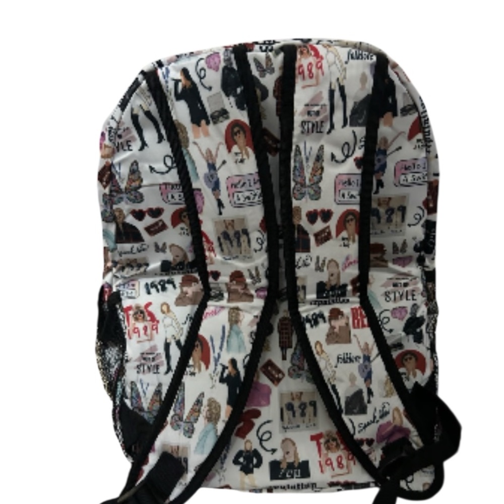 Taylor Swift Eras Collage Pattern Backpack.  - Picture 2 of 3